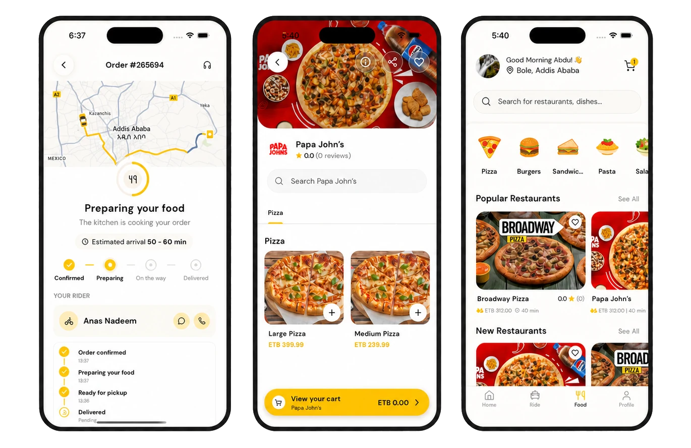 Ride Hailing App Development customer and operations interfaces