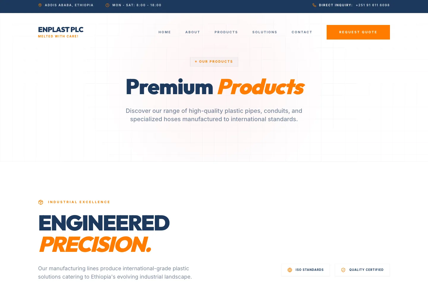 ENPLAST PLC industrial product catalogue page