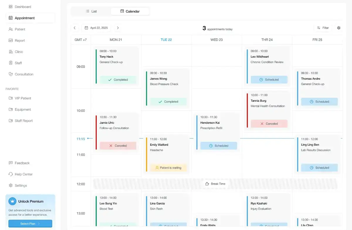 Hospital Management System Dashboard