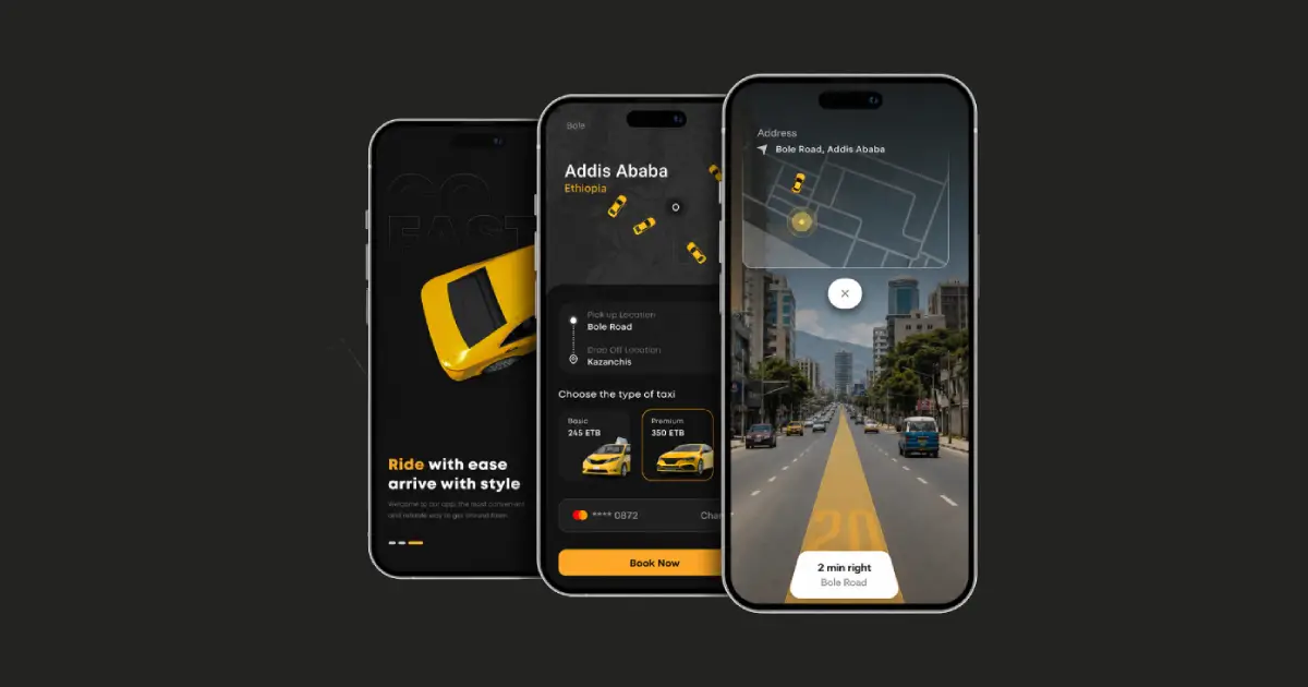 DreamTech process illustration for launching a Ride Hailing business in Ethiopia from transport permission to controlled pilot