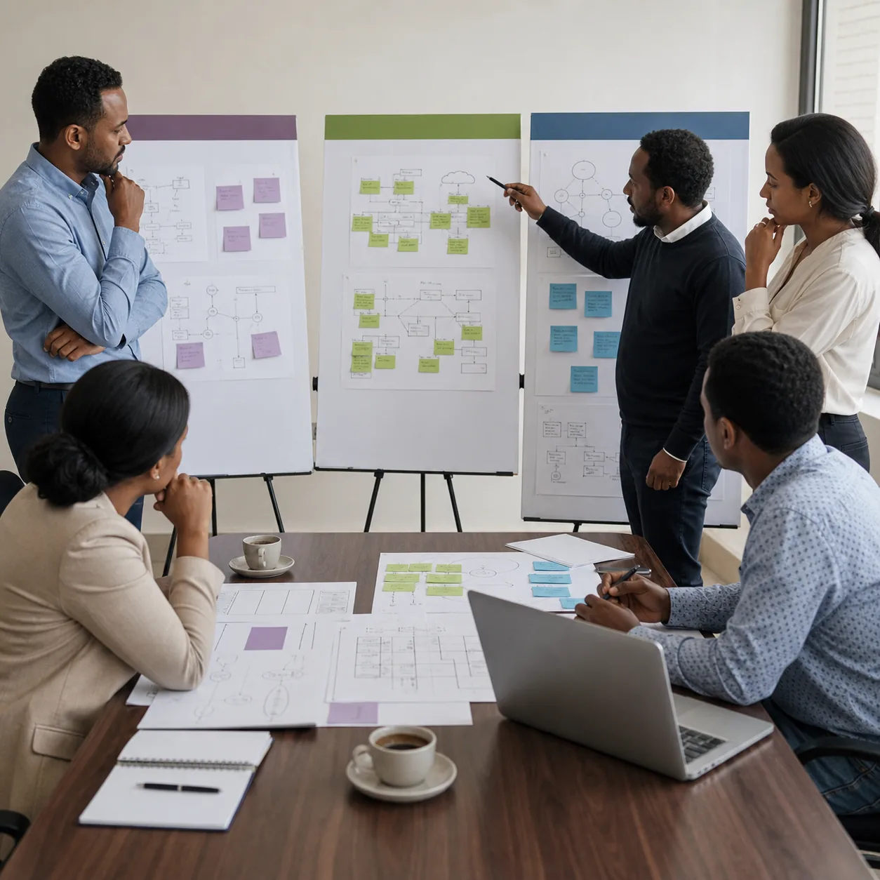 Ethiopian decision-makers comparing three ERP implementation approaches in a workshop