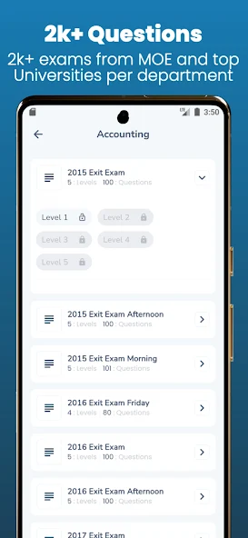 Exit Exam Screen 1